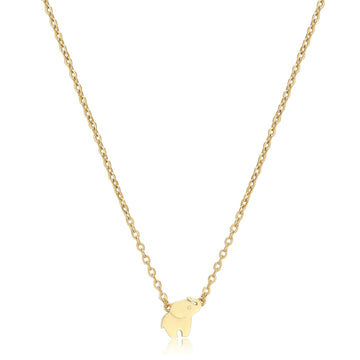 Collana donna S'agapõ Click in acciaio dorato con elefante SCK257-1