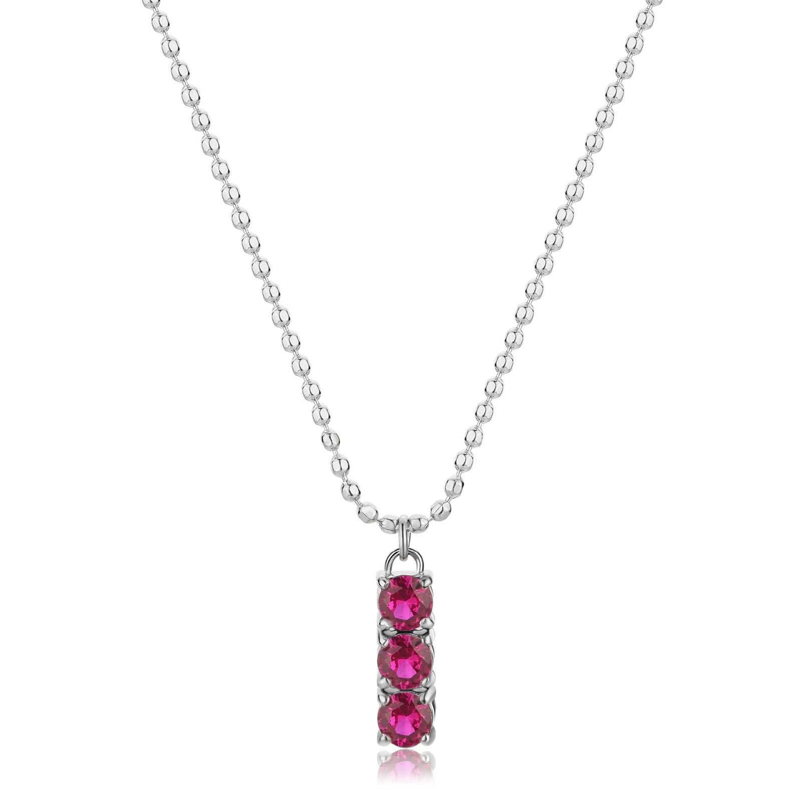 Collana donna S'agapõ Dazzly in acciaio con zircone trilogy rosa SDZ09-1