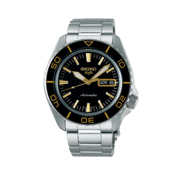 Orologio automatico Seiko acciaio argento e nero da uomo SE.SRPK99K1