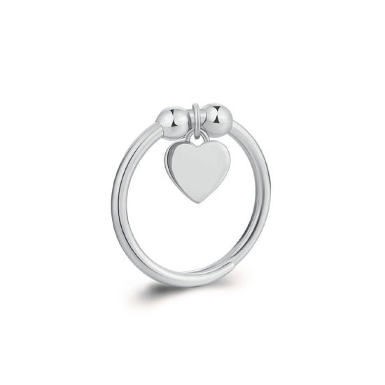 Anello donna S'agapõ Feelings acciaio ciondolo cuore SFE31-1