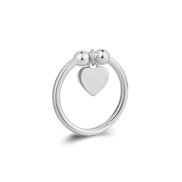 Anello donna S'agapõ Feelings acciaio ciondolo cuore SFE31-1