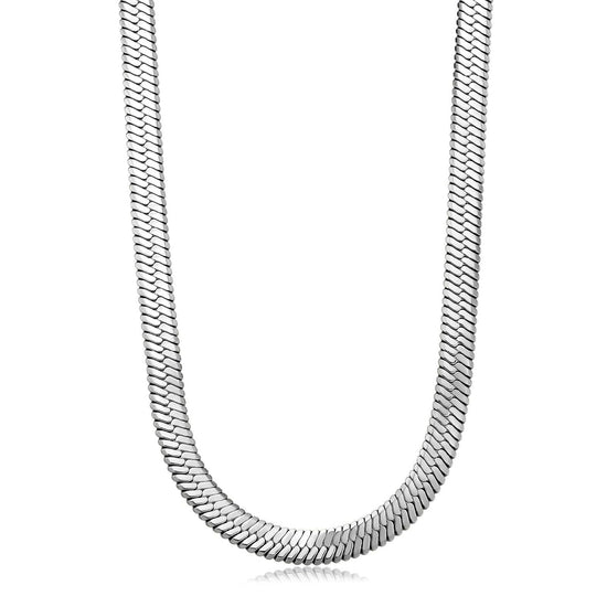 Collana donna S'agapõ Chunky in acciaio con catena snake piatta SHK82-1