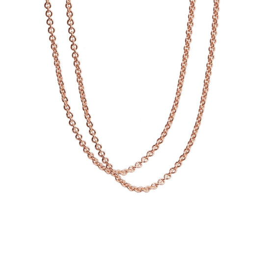 Collana lunga donna leBebé I Suonamore argento rosé lunga da 90 a 100 cm SNMA003-R-1