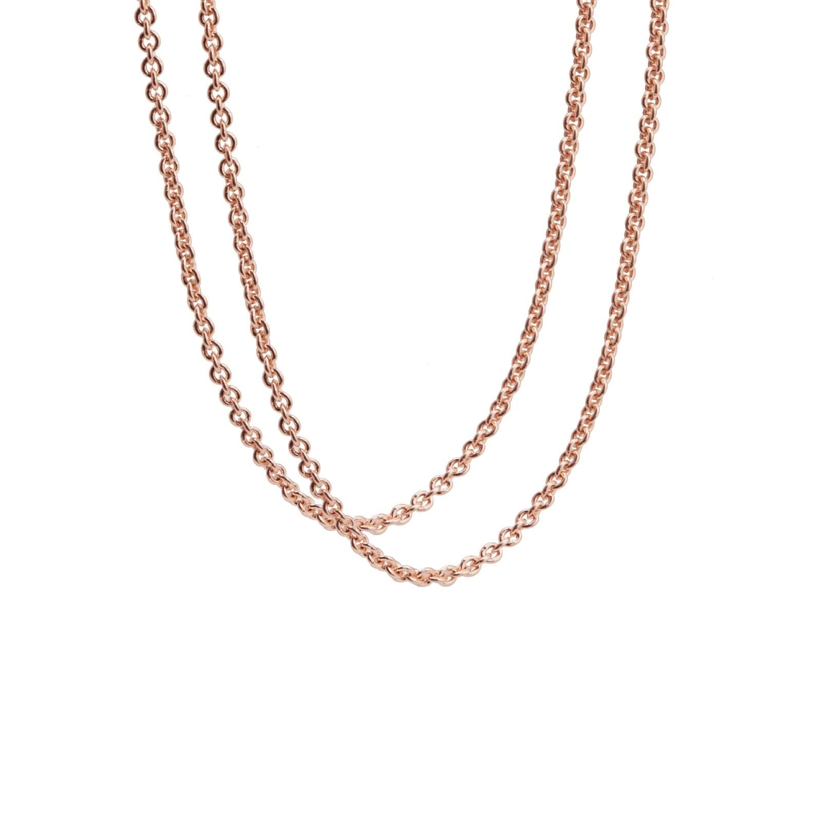 Collana lunga donna leBebé I Suonamore argento rosé lunga da 90 a 100 cm SNMA003-R-1