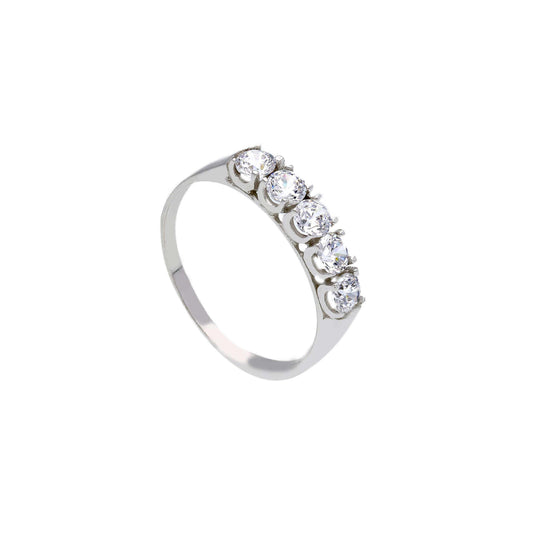 Anello veretta donna della JOY Gioielli in oro 9KT bianco SU MISURA