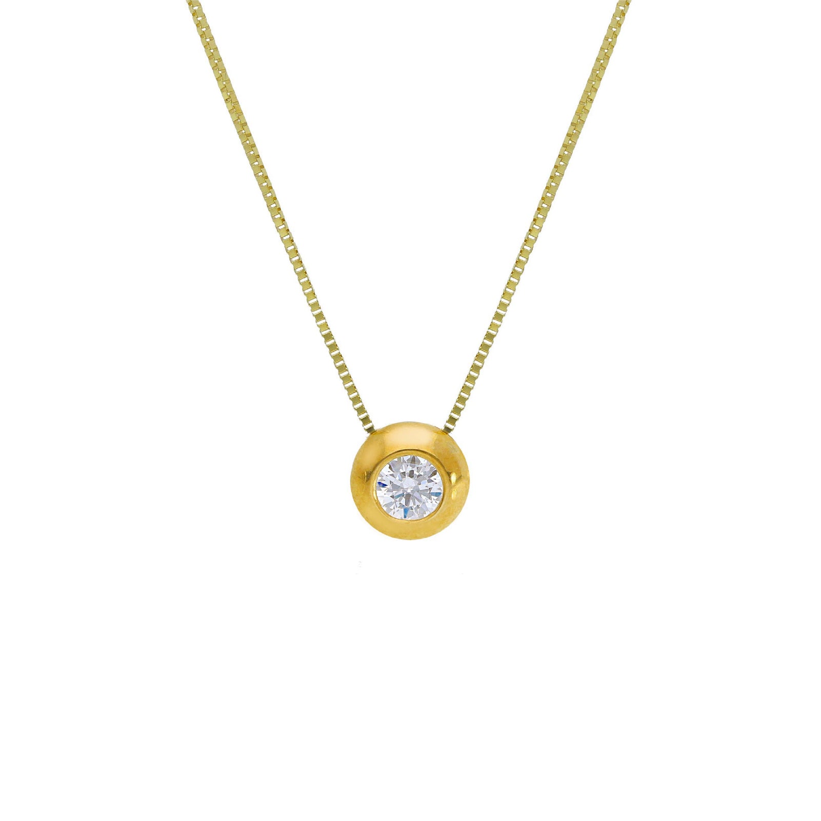 Collana punto luce donna JOY Gioielli in oro 9KT giallo MISURA UNICA