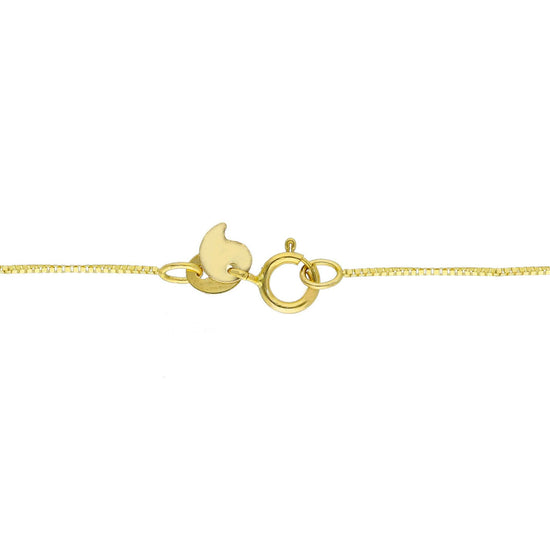 Collana JOY Gioielli Oro in oro 9KT cuore centrale zircone MISURA UNICA
