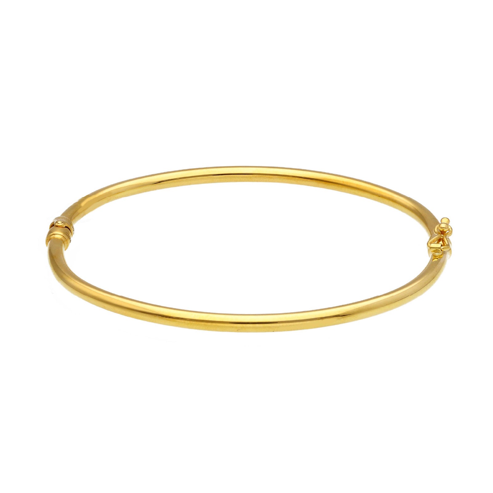 Bracciale rigido da donna JOY Gioielli in oro 9KT giallo diametro 5,8 cm