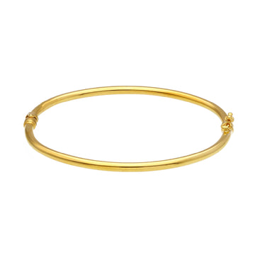 Bracciale rigido da donna JOY Gioielli in oro 9KT giallo diametro 5,8 cm