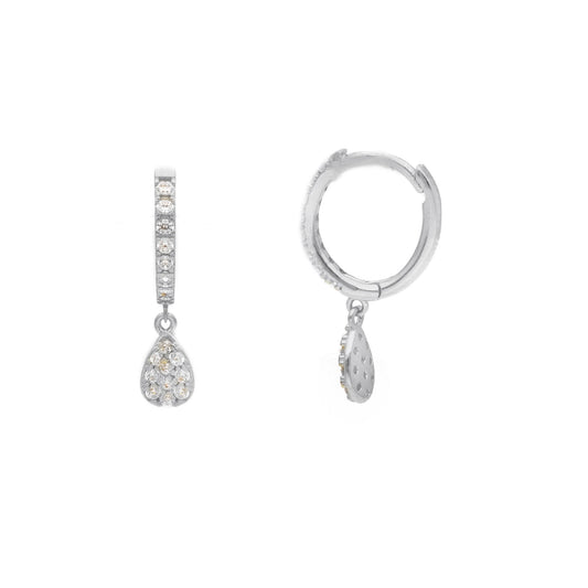 Orecchini pendenti donna JOY Gioielli in oro 9KT bianco MISURA UNICA