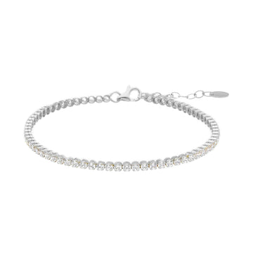 Bracciale tennis donna della JOY Gioielli in oro 9KT giallo Regolabile 17-20 cm