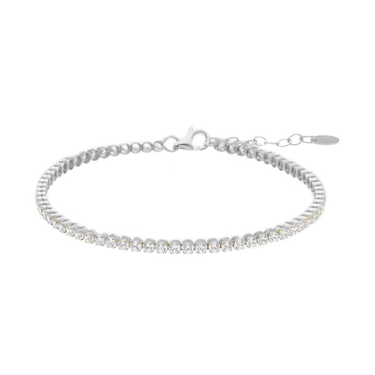 Bracciale tennis donna della JOY Gioielli in oro 9KT giallo Regolabile 17-20 cm