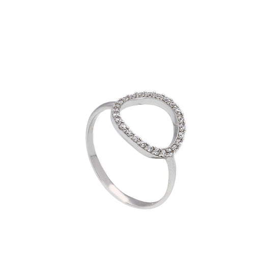 Anello da donna della JOY Gioielli Oro in oro 9KT bianco SU MISURA