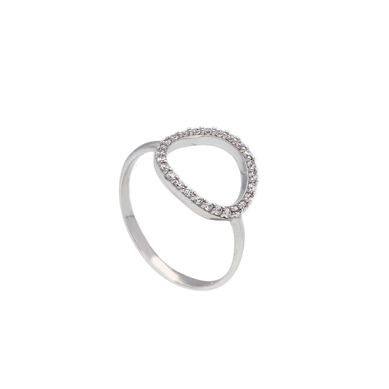 Anello da donna della JOY Gioielli Oro in oro 9KT bianco SU MISURA