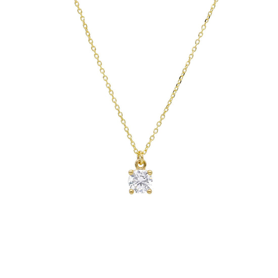 Collana punto luce JOY Gioielli in oro giallo 9KT con zircone MISURA UNICA