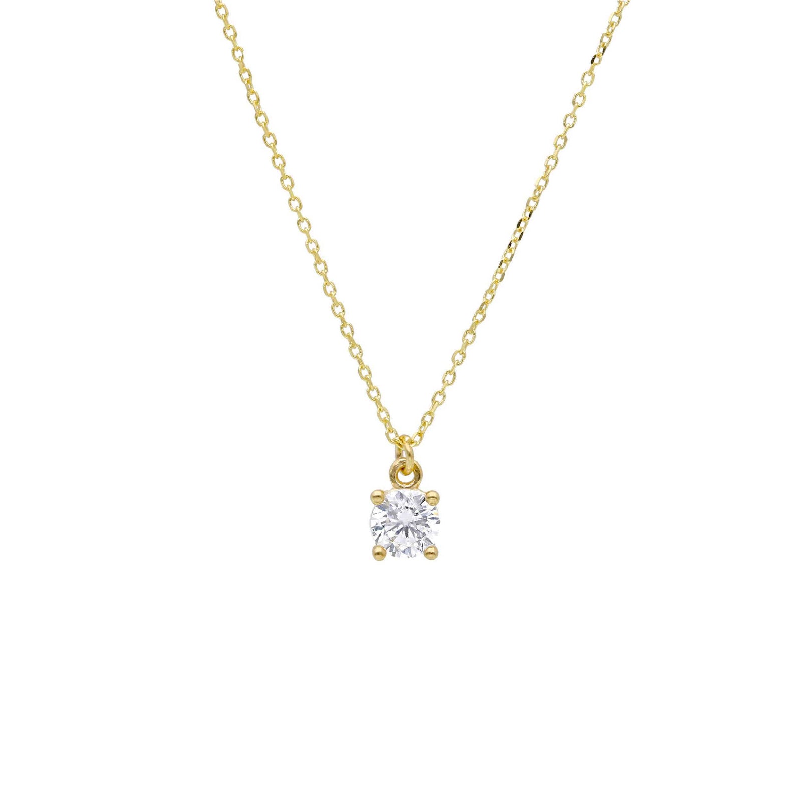 Collana punto luce JOY Gioielli in oro giallo 9KT con zircone MISURA UNICA