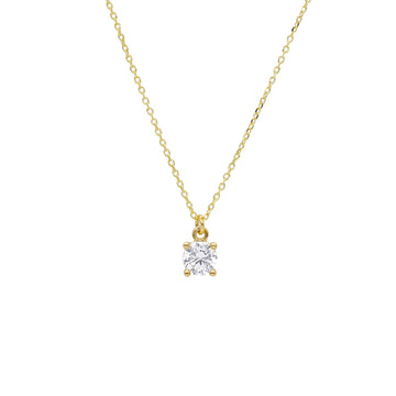 Collana punto luce JOY Gioielli in oro giallo 9KT con zircone MISURA UNICA