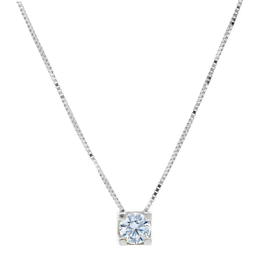 Collana punto luce JOY Gioielli Oro in oro 9KT bianco MISURA UNICA