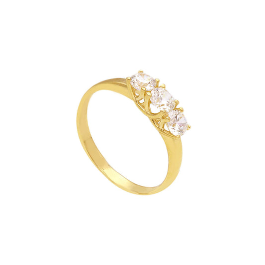 Anello trilogy donna della JOY Gioielli in oro 9KT giallo SU MISURA