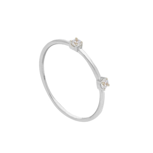 Anello JOY Gioielli Oro in oro bianco 18kt con zirconi bianchi SO.276339