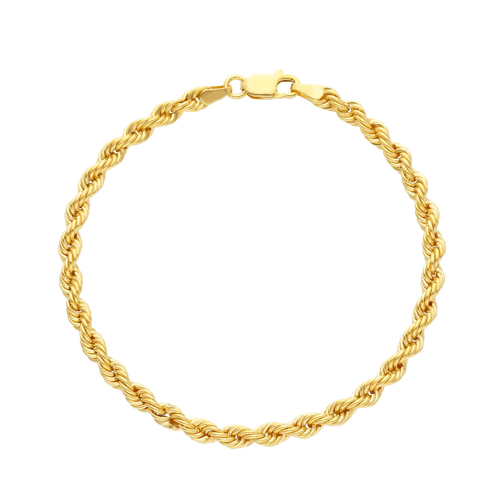 Bracciale JOY Gioielli Oro in oro 9KT e catena a corda 18 cm