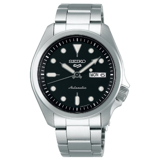 Orologio automatico Seiko 5 Sports uomo acciaio quadrante nero 40mm SRPE55K1-1