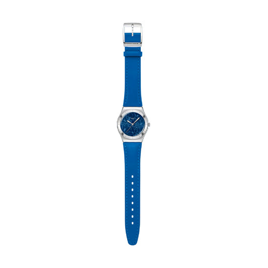Orologio da donna solo tempo Swatch con cinturino e quadrante blu MISURA UNICA