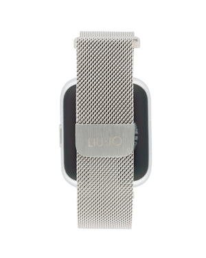 Orologio unisex Liu Jo Smartwatch Voice Slim con cassa 36X44 mm in zinco e bracciale in acciao maglia Milano SWLJ081