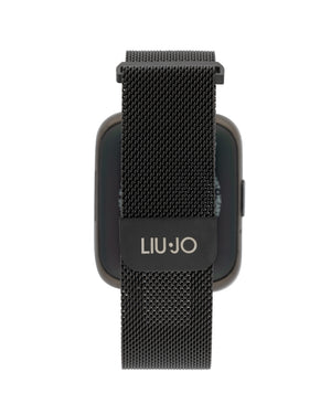 Orologio unisex Liu Jo Smartwatch Voice Slim con cassa 36X44 mm in zinco e bracciale in acciao nero maglia Milano SWLJ082