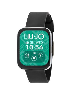Orologio unisex Liu Jo Smartwatch Voice Slim con cassa 36X44 mm in zinco e cinturino in silicone nero SWLJ087