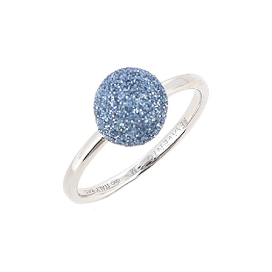 Anello Pesavento Colori mondo argento e polvere azzurro 11