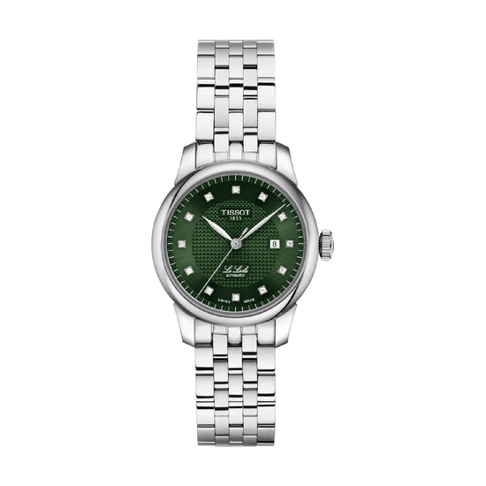 Orologio automatico da donna Tissot in acciao quadrante verde MISURA UNICA