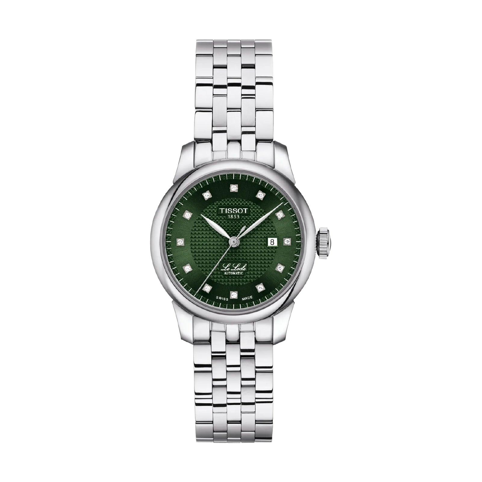 Orologio automatico da donna Tissot in acciao quadrante verde MISURA UNICA
