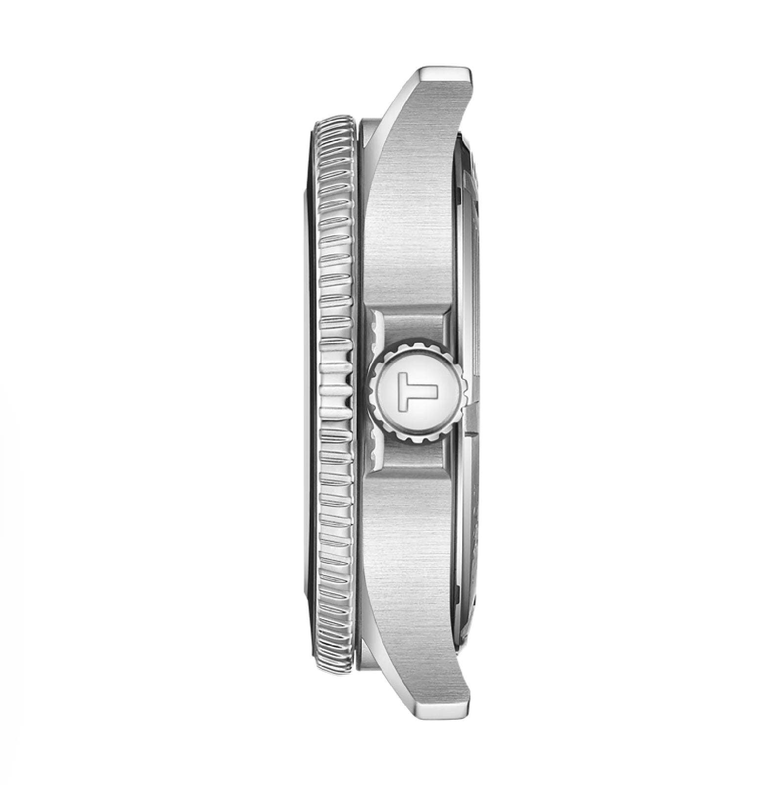 Orologio solo tempo Tissot in acciaio 316L nero e argento MISURA UNICA