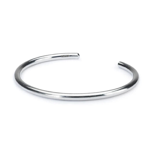 Bracciale bangle da donna Trollbeads in argento liscio L