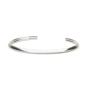 Bracciale bangle da donna Trollbeads in argento a cuore S