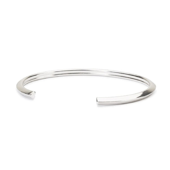 Bracciale bangle da donna Trollbeads in argento a cuore S
