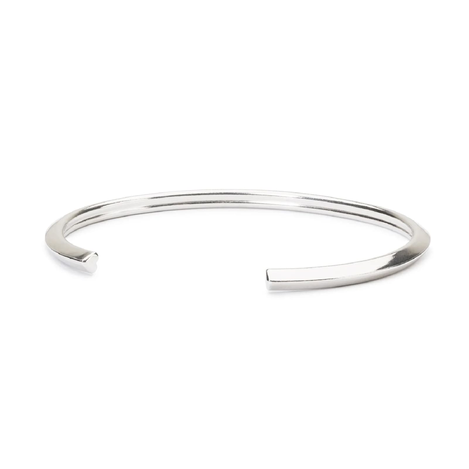 Bracciale bangle da donna Trollbeads in argento a cuore S