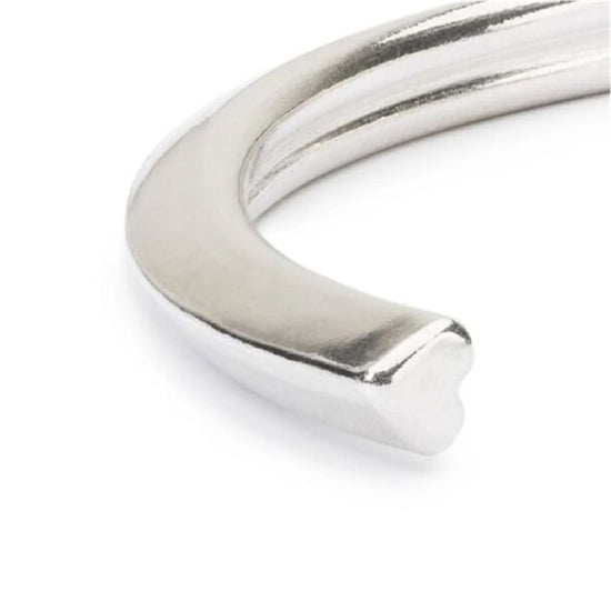 Bracciale bangle da donna Trollbeads in argento a cuore S