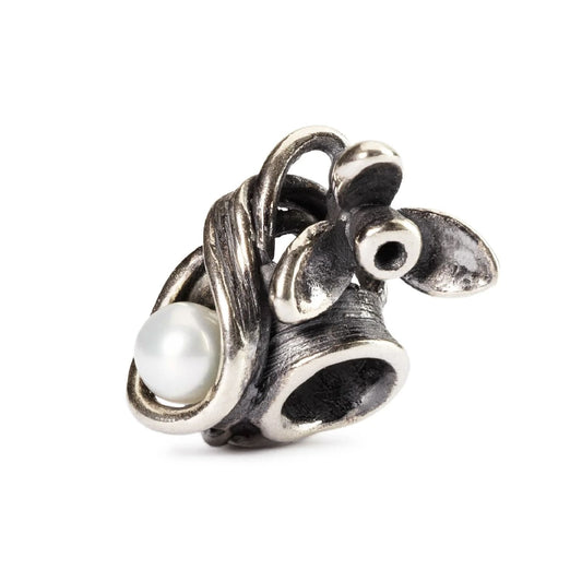 Beads da donna Trollbeads in argento bucaneve con perla MISURA UNICA