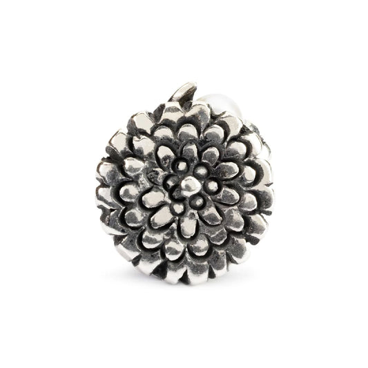 Beads da donna Trollbeads argento calendula con perla MISURA UNICA