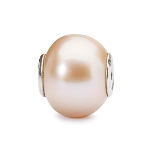 Beads da donna Trollbeads in argento con perla rosa MISURA UNICA