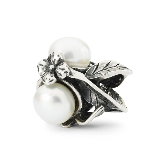 Beads da donna Trollbeads in argento con perle e fiori MISURA UNICA