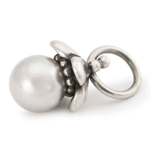Beads da donna Trollbeads in argento con perla pendente MISURA UNICA
