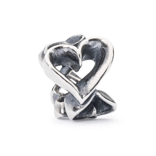 Beads da donna Trollbeads in argento con tanti cuori MISURA UNICA