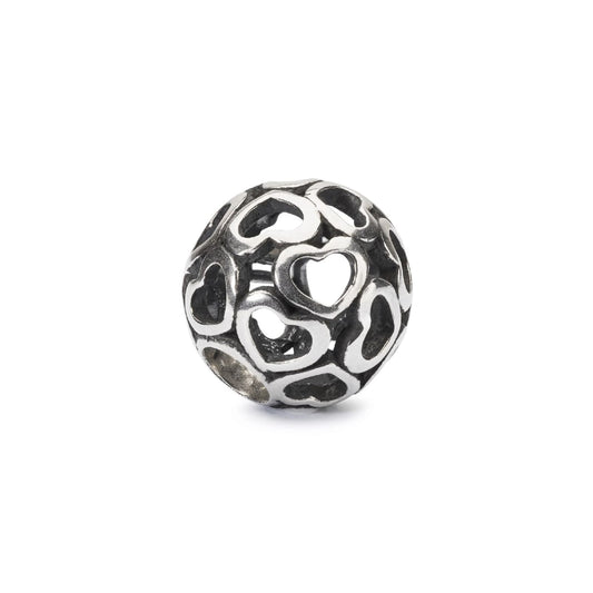 Beads da donna Trollbeads in argento con cuoricini MISURA UNICA