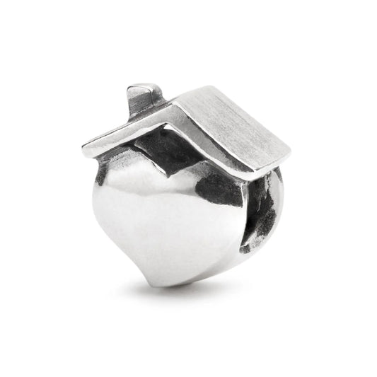 Beads da donna Trollbeads in argento casa a cuore MISURA UNICA