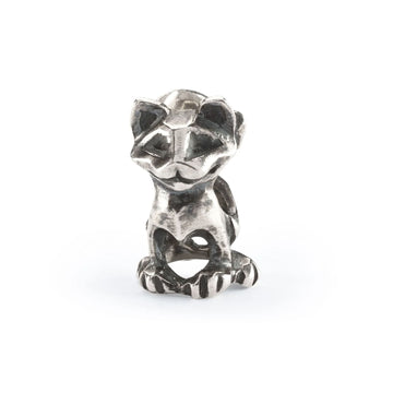Beads da donna Trollbeads in argento con gatto e cuore MISURA UNICA