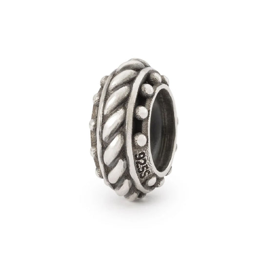 Stop Trollbeads in argento senza tempo con gommino MISURA UNICA