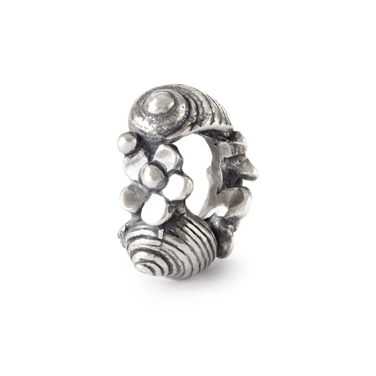 Beads Trollbeads Chiocciole tra i Fiori in argento da donna MISURA UNICA